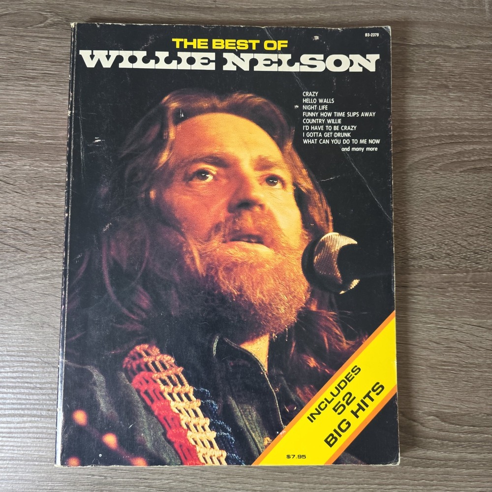 Vintage The Best of Willie Nelson Sheet Music Songbook 52 Big Hits Piano Guitar